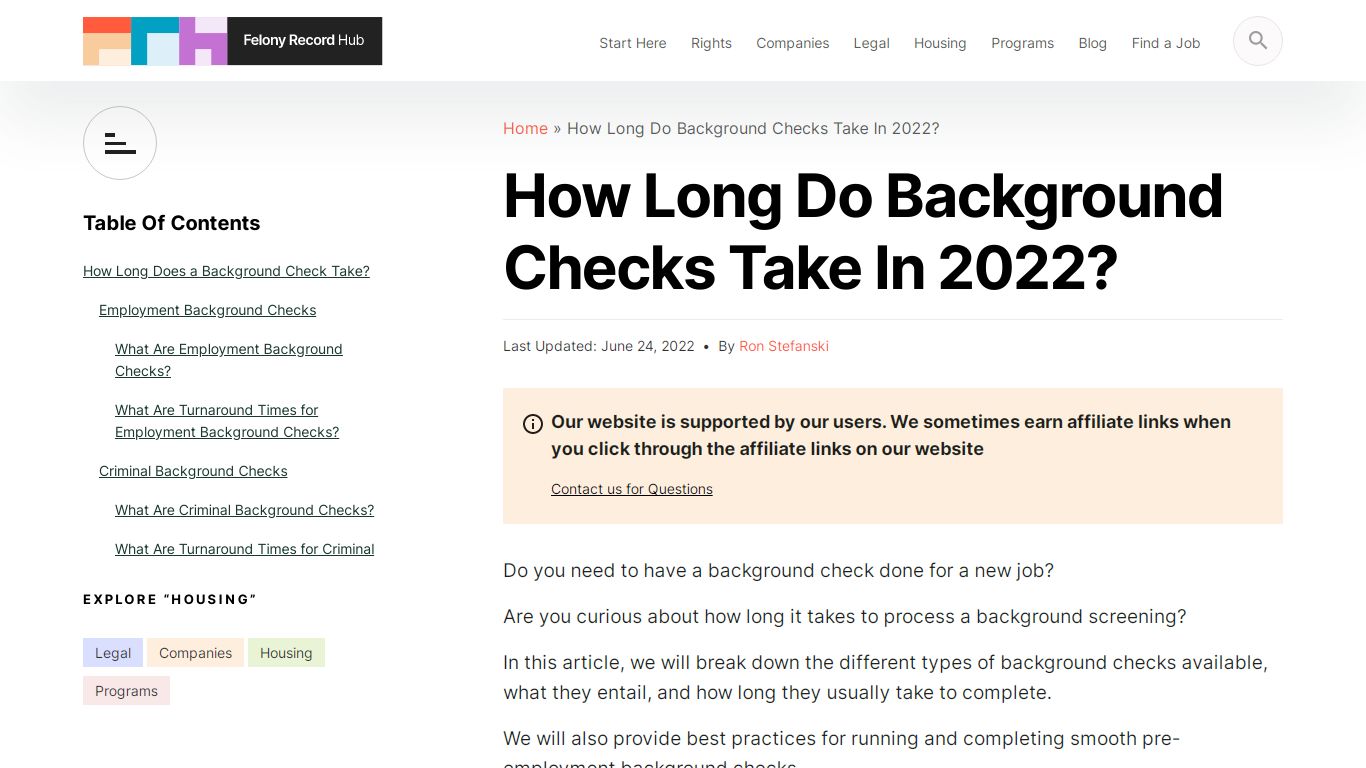 How Long Do Background Checks Take In 2022? - Felony Record Hub